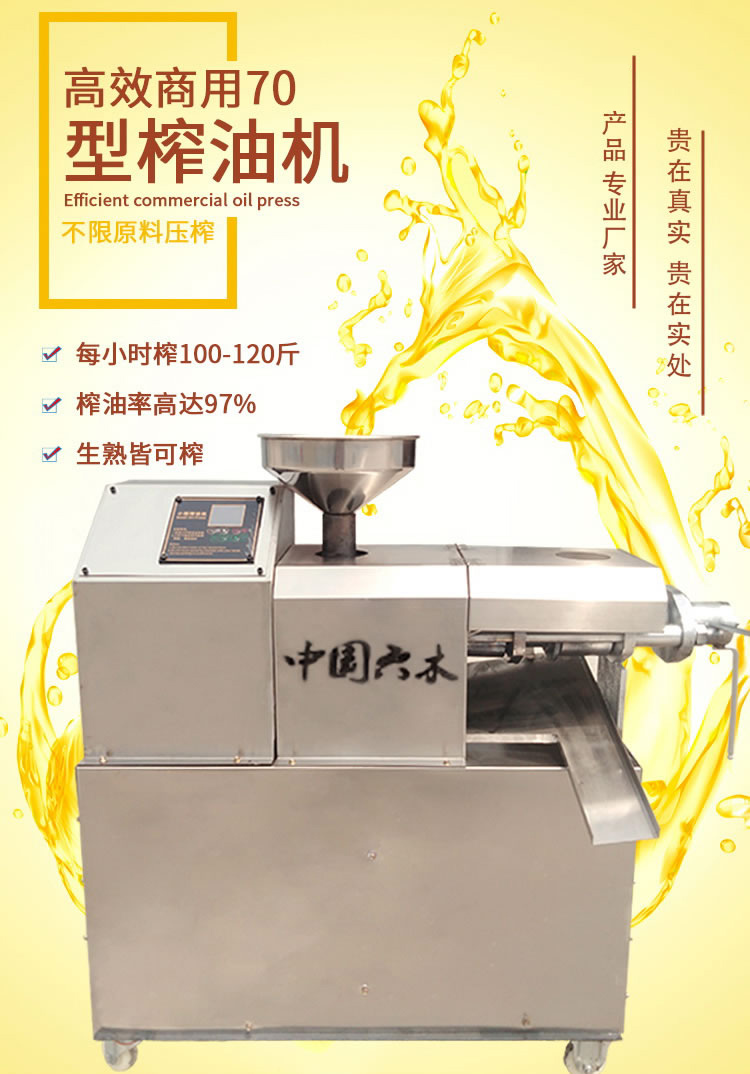 小型松仁榨油机SG70-3-1